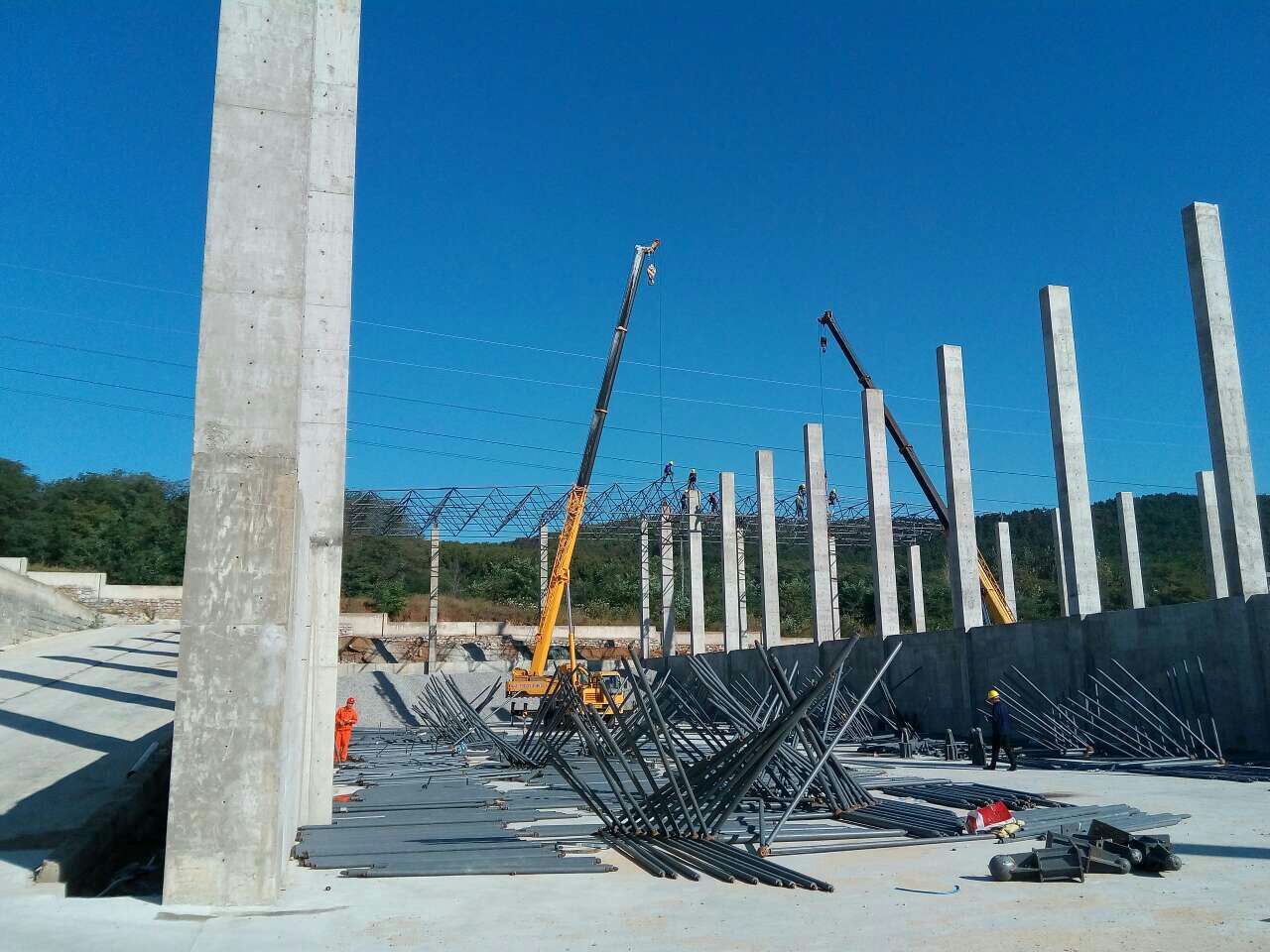 巢湖威海搅拌站网架