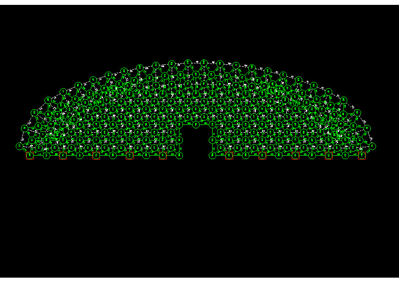 巢湖锡林浩特91跨，1000米长干煤棚网架设计
