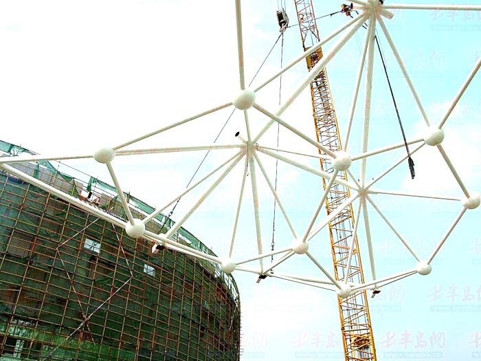 巢湖体育馆网架安装
